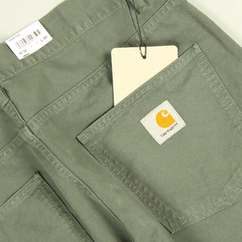 Carhartt WIP Newel Pant - Thyme Garment Dyed-1